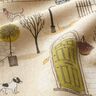 Dekostoff Halbpanama tierische Nachbarschaft – natur/schwarz,  thumbnail number 2