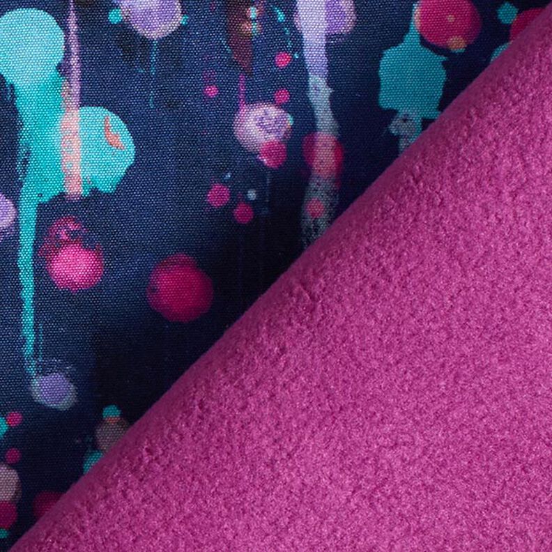 Softshell verlaufende Klekse Digitaldruck – marineblau/intensiv pink,  image number 5