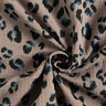 Musselin/ Doppel-Krinkel Gewebe Leo – taupe/petrol,  thumbnail number 3