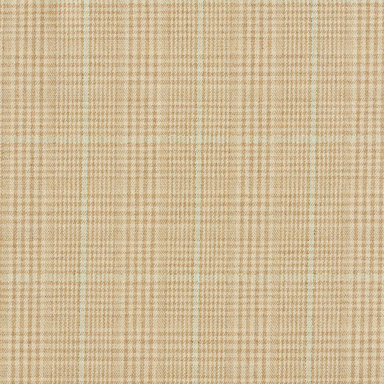 Viskose-Mix feiner Glencheck mit Lurex – mandel/hellmint,  image number 1