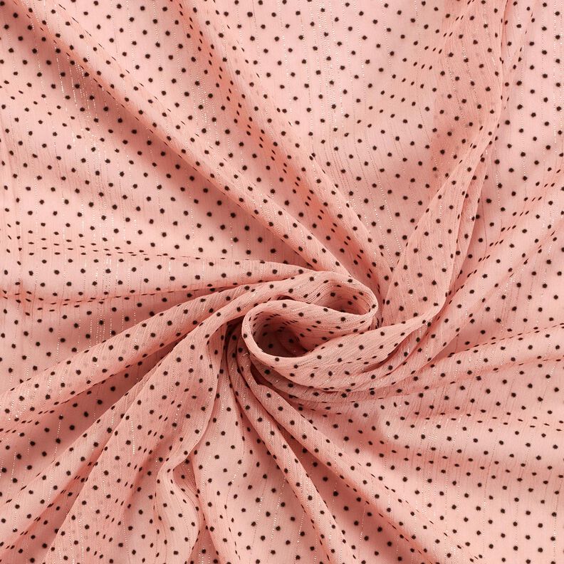 Chiffon Glitzerstreifen und Pünktchen – hellaltrosa,  image number 3