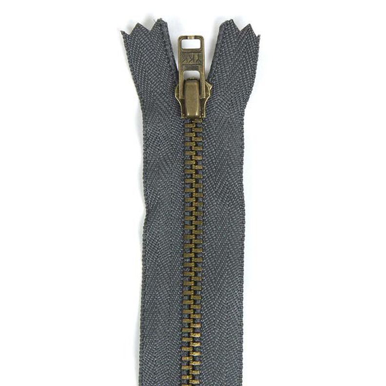 Reißverschluss nicht teilbar| Metall antik (182),  image number 1