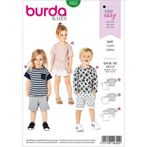 Kindershirt | Burda 9322 | 98-128, 