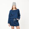 French Terry Kombistoff Sprenkel | Glitzerpüppi – marineblau,  thumbnail number 5