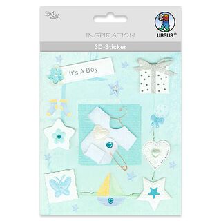 3D-Sticker Baby Boy  – Farbmix, 