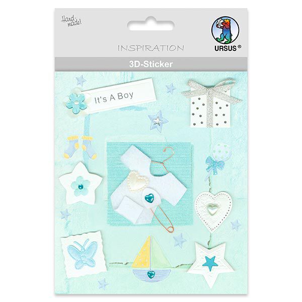 3D-Sticker Baby Boy – Farbmix, image number 1