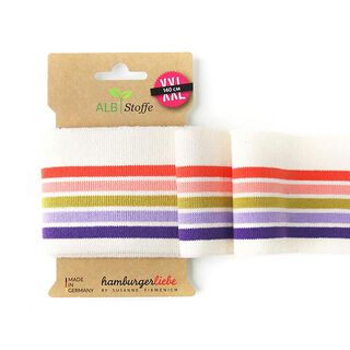 GOTS Bio Strickbündchen CUFF ME RAINBOW [140 cm | 7,5 cm] | Albstoffe | Hamburger Liebe, 