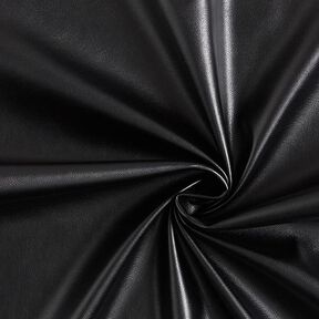 Glattes Lederimitat Stretch – schwarz, 