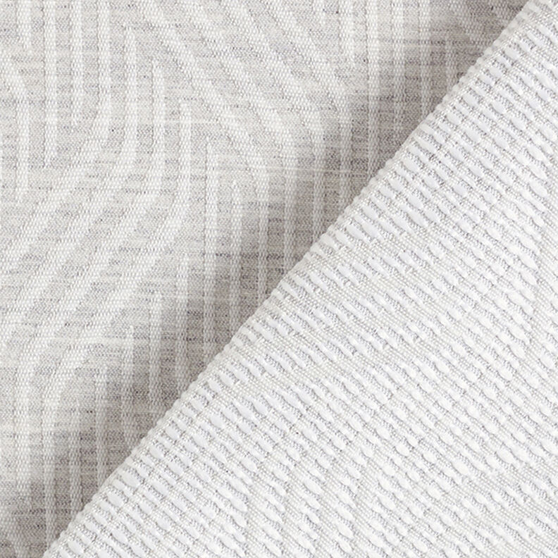 Dekostoff Jacquard Wellenlinien – hellgrau, image number 4