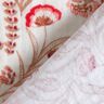 Musselin/ Doppel-Krinkel Gewebe folkloristische Blumen – natur/rot,  thumbnail number 4