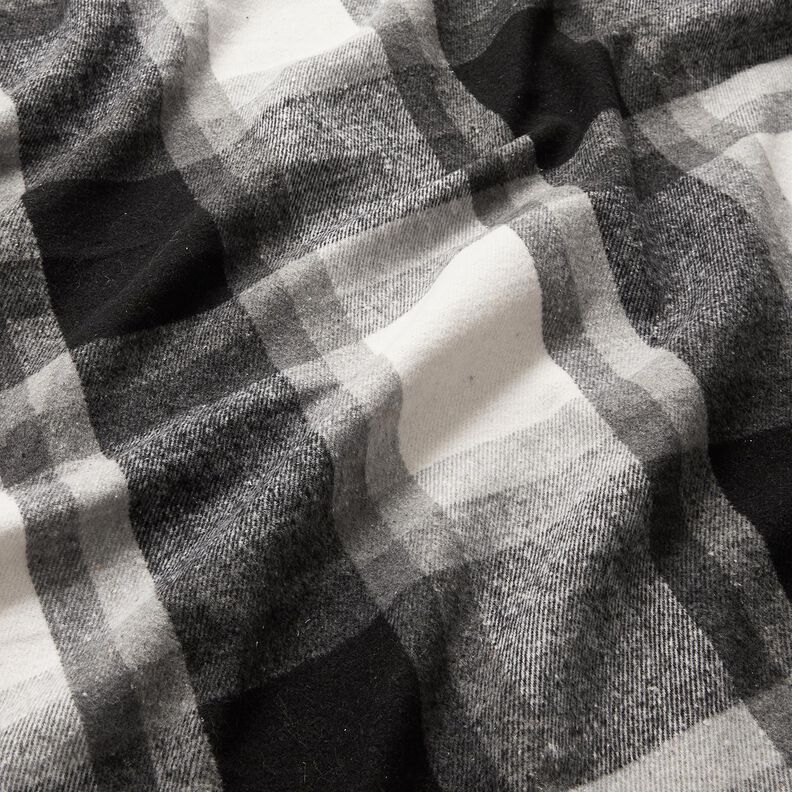 Mantelflanell Karo | Katia Fabrics – nebelgrau/altsilber,  image number 2