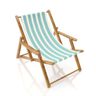 Outdoorstoff Acrisol Listado – wollweiss/türkis,  thumbnail number 7