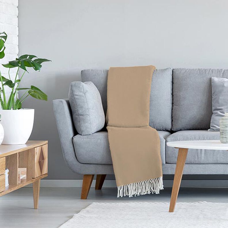 Kuschelfleece – dunkelbeige,  image number 7