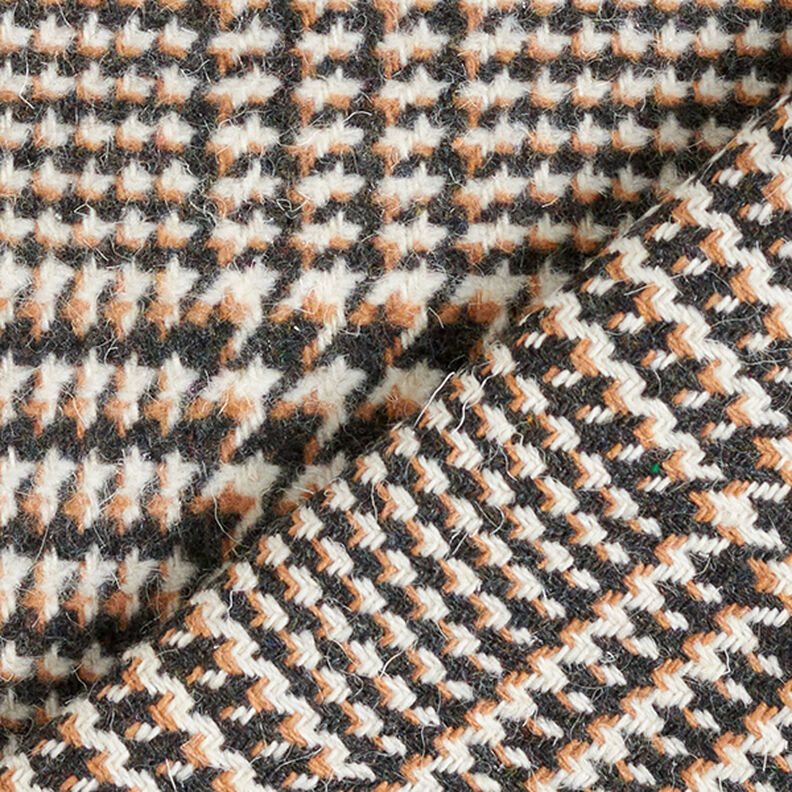Mantelstoff Glencheck – anthrazit/beige, image number 4