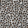 Musselin/ Doppel-Krinkel Gewebe Leo Print – weiss/schwarz,  thumbnail number 1