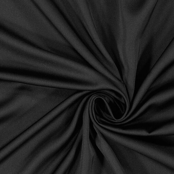 Mikrofaser Satin – schwarz | Reststück 50cm