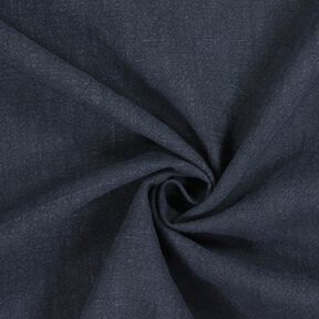 Leinenstoff Ramie-Mix stonewashed, schwere Qualität – nachtblau, 