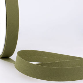 Schrägband Polycotton [20 mm] – hellkhaki, 