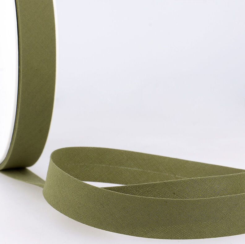 Schrägband Polycotton [20 mm] – hellkhaki,  image number 1