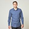 Hemdenstoff mini Karo – weiss/jeansblau,  thumbnail number 6