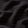 Hosenstoff Stretch Glitzer-Nadelstreifen – schwarz/silber metallic,  thumbnail number 2