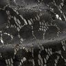 Spitzenstoff Lurex Blumen – schwarz/gold metallic,  thumbnail number 3
