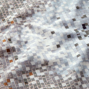 GOTS Baumwolljersey Mosaik | TCC x LOOKS by Wolfgang Joop – karamell/dunkeltaupe, 