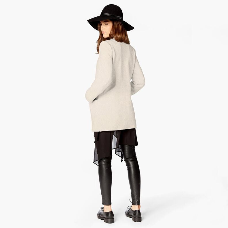 Woll-Fleece reine Schurwolle Uni – wollweiss, image number 5