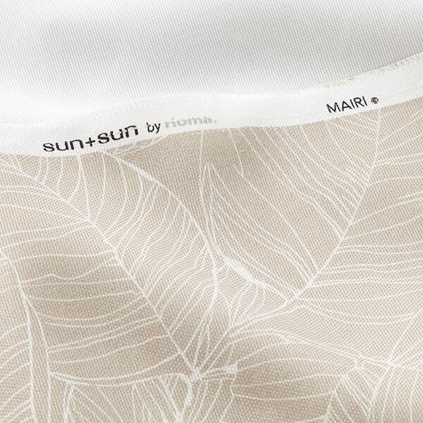 Outdoorstoff Canvas filigrane Blätter – beige, image number 5
