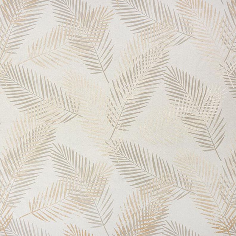 Verdunkelungsstoff Palmwedel Metallic – beige/gold,  image number 1