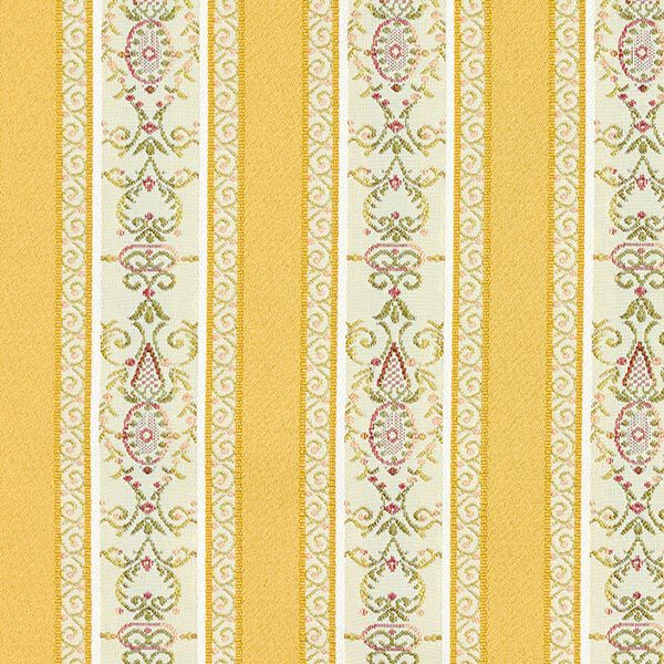 Möbelstoff Jacquard Biedermeier Streifen – creme/gelb,  image number 1