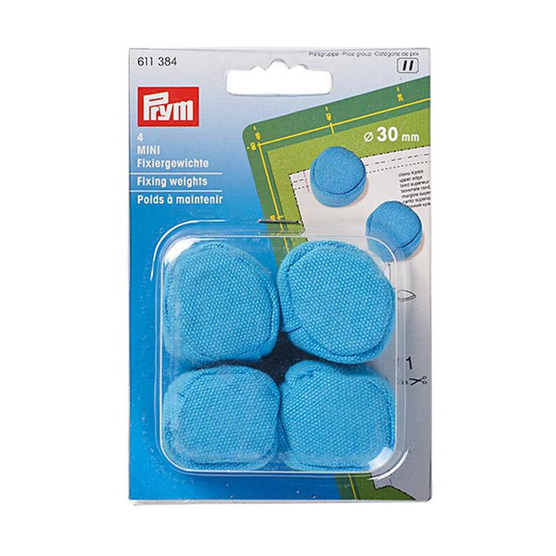 Fixiergewichte MINI, blau [ 4 Stück ] | Prym,  image number 1