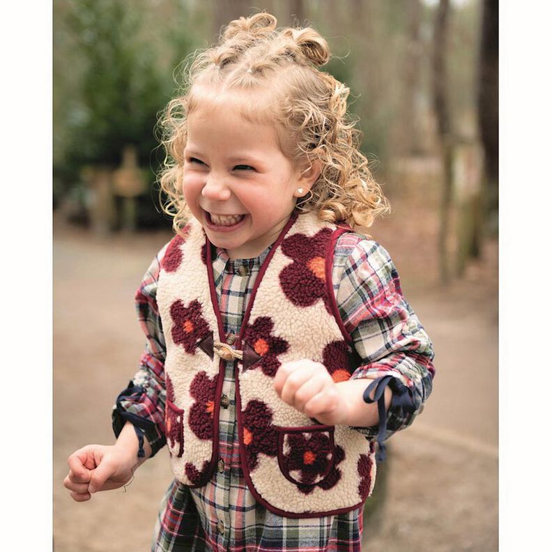 Teddypl&uuml;sch Blumen | Poppy Fabrics &ndash; d&uuml;ne/hellbeige,  image number 6