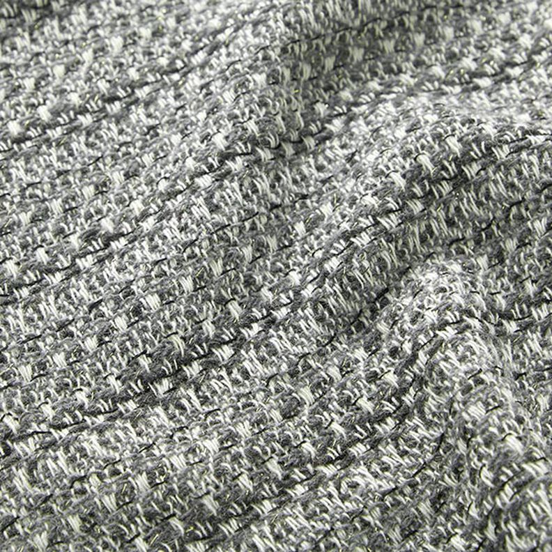 Schurwoll-Mix Lurex Melange – altsilber,  image number 2