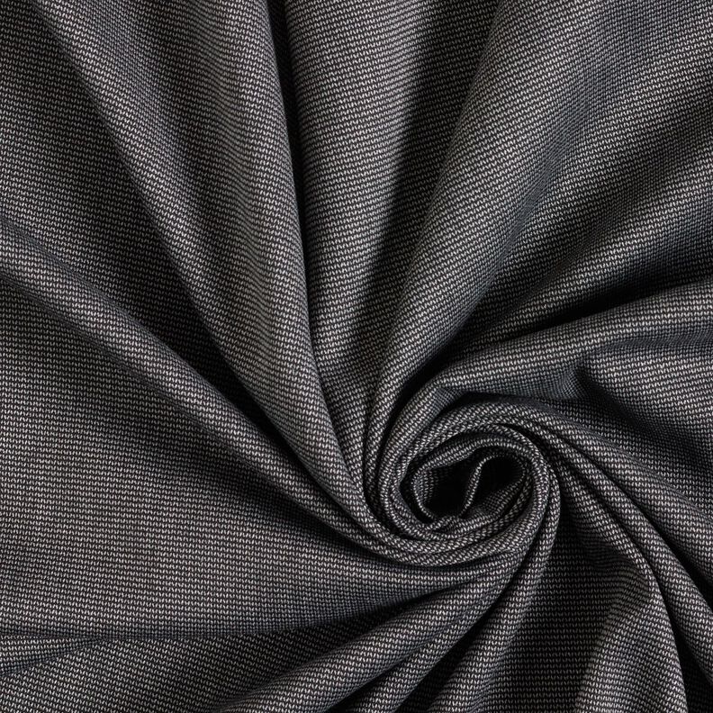 Hosenstoff Stretch Zick-Zack – silbergrau/schwarz,  image number 3