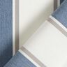 Outdoorstoff Canvas feine Streifen – wollweiss/blaugrau,  thumbnail number 4