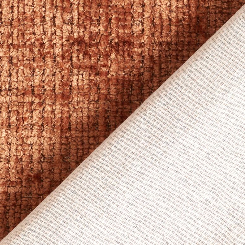 Polsterstoff Chenille Uni – bronze,  image number 3