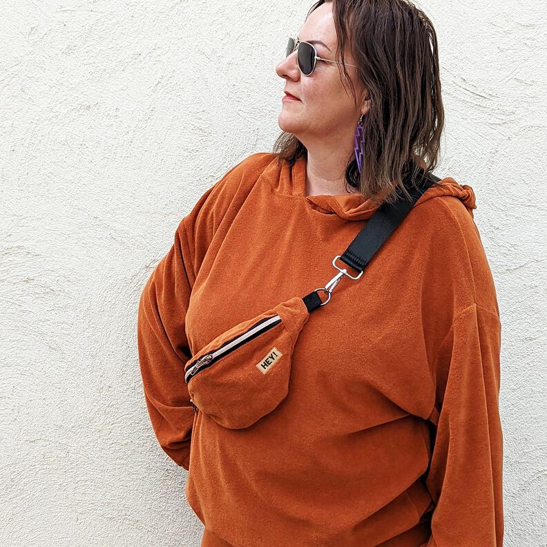 Frotteestoff Stretch Uni – terracotta,  image number 6
