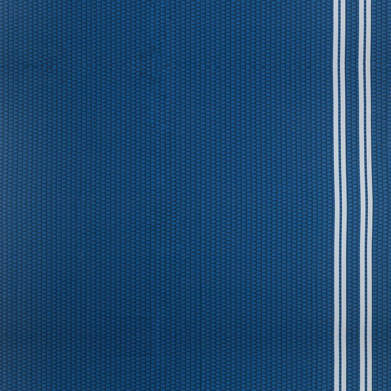 French Terry Sommersweat Bordürenstoff Einmal Polizei sein – jeansblau/silbergrau, image number 5