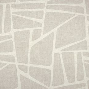Gardinenstoff Leinen-Mix Formen  – helltaupe/natur, 