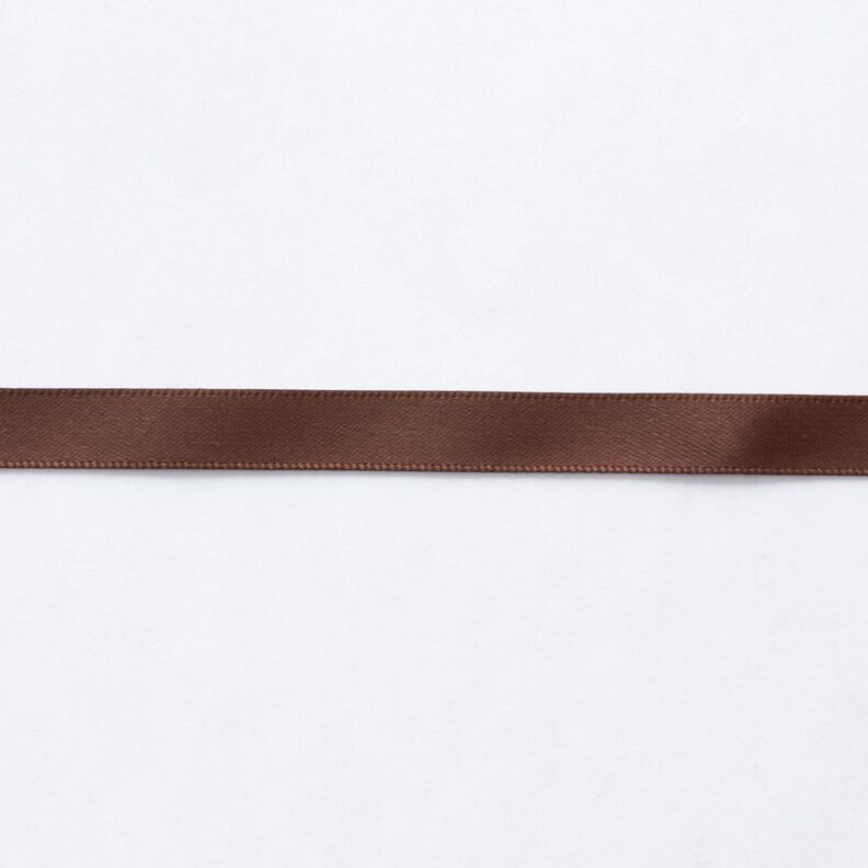 Satinband [9 mm] – dunkelbraun,  image number 1