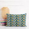 Baumwollstoff Cretonne Ethno-Druck – brilliantblau/senf,  thumbnail number 6
