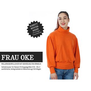 FRAU OKE Pullover mit gekräuseltem Ärmel und breiten Bunden | Studio Schnittreif | XS-XXL, 