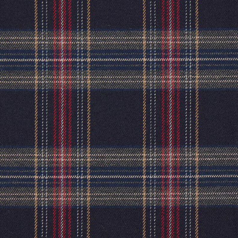 Schottenkaro Stretch – navy/rot,  image number 1