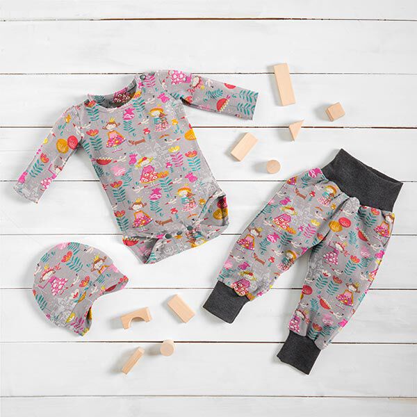 Baumwolljersey kesse Prinzessin – grau, image number 5