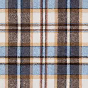 Mantelflanell Karo | Katia Fabrics – königsblau/schwarzbraun, 