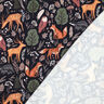 Sweatshirt angeraut Tiere im Wald Digitaldruck | Poppy Fabrics – nachtblau,  thumbnail number 4