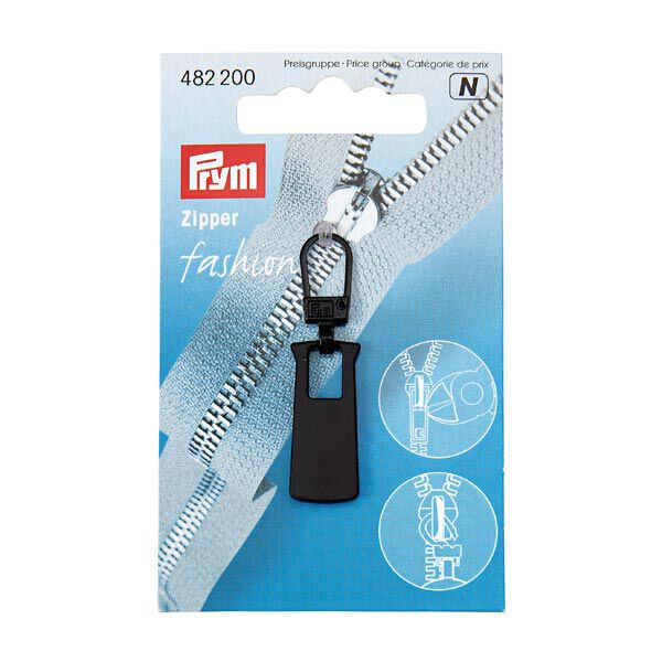 Fashion-Zipper Metall [ 11,5 x 45 mm ] | Prym – schwarz,  image number 2