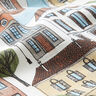 Dekostoff Halbpanama Kleinstadt – wollweiss/oliv,  thumbnail number 2