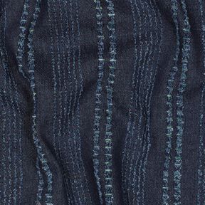 Jeansstoff Streifen & bunte Sprenkel &ndash; marineblau, 